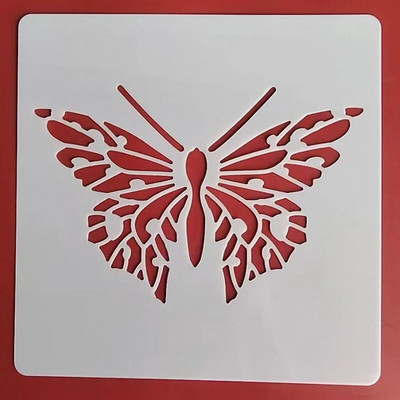 13* 13 cm-es virágsablon DIY Rétegező Sablonok Festmény Scrapbook Színező Dombornyomó Album Díszsablon