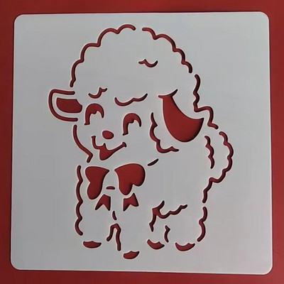 13* 13 cm-es virágsablon DIY Rétegező Sablonok Festmény Scrapbook Színező Dombornyomó Album Díszsablon