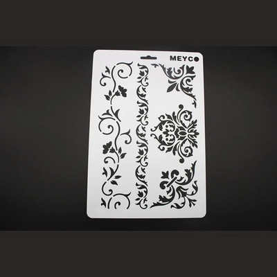 Πρότυπο σχεδίασης για παιδιά Στένσιλ ζώων με λουλούδια πεταλούδας για ζωγραφική DIY Διακόσμηση περιοδικού σημειωματάριου λευκώματος