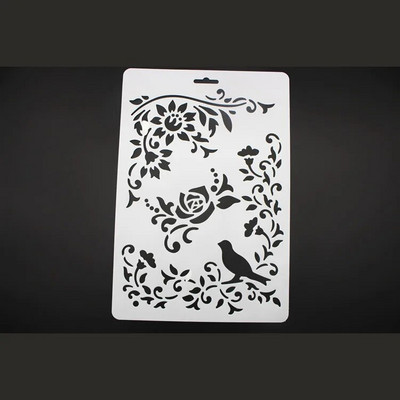 Πρότυπο σχεδίασης για παιδιά Στένσιλ ζώων με λουλούδια πεταλούδας για ζωγραφική DIY Διακόσμηση περιοδικού σημειωματάριου λευκώματος