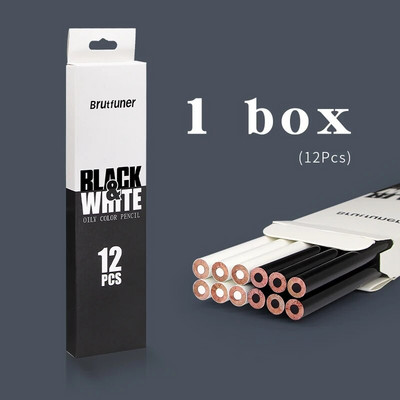 Brutfuner 12/24 Colors Oil Wood Metal Colored Pencils Ακουαρέλα Μολύβι Σκίτσο Σχέδιο Σετ Μολύβι για Ζωγραφική Είδη τέχνης