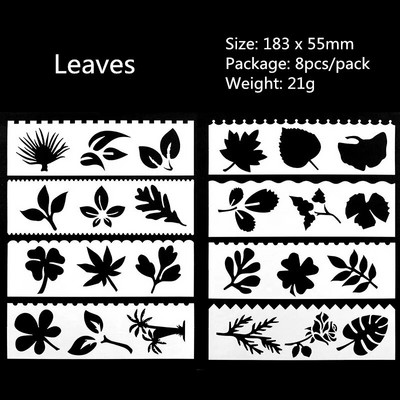 8 tk/pakk Uudne mallijoonlaud Armas multifunktsionaalne õõnesjoonistusjoon lastele, kingituseks õpilastele mõeldud kirjatarbed, koolitarbed