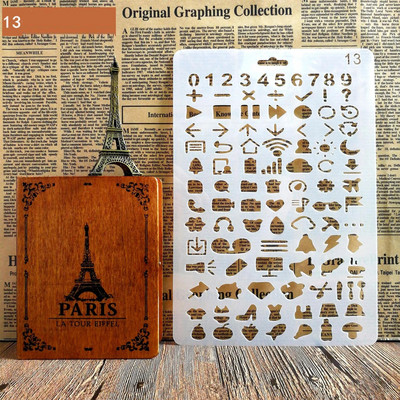 21*29,5 cm ziedu trafareti sienu apgleznošanai. Zīmogu rokdarbi. Pašu albumu dekoratīvā reljefa amatniecības papīra kartīšu veidne