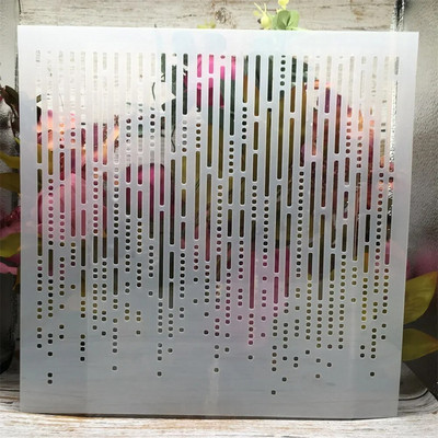 30*30cm Dot Line Rainy DIY Layering Stencils Wall Painting Scrapbook Coloring ανάγλυφο διακοσμητικό πρότυπο άλμπουμ