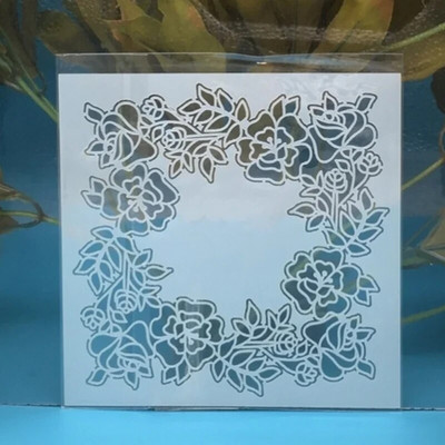 13 cm 5 collu aplis, melns caurums, DIY slāņu trafareti sienu gleznojumi albumu krāsošanai ar reljefu albumu dekoratīvā papīra kartes veidne