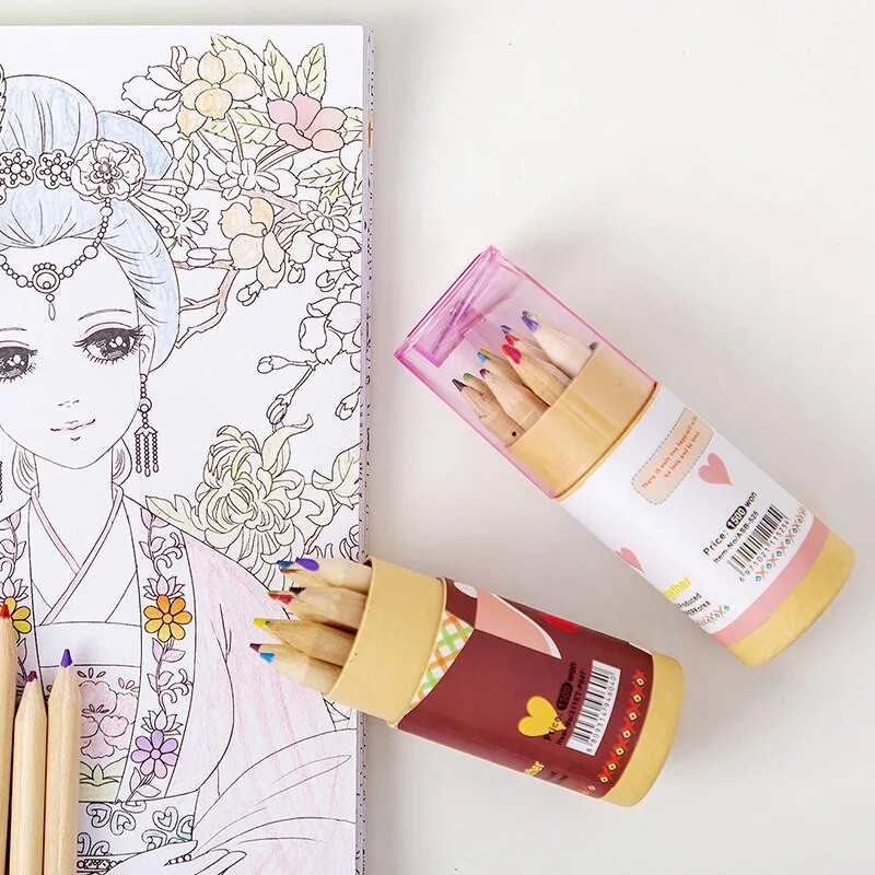 12tk/karp Armsad minivärvipliiatsid Loomingulised kirjatarbed Armsad karupliiatsid kooli värvilised pliiatsid Koolitarbed