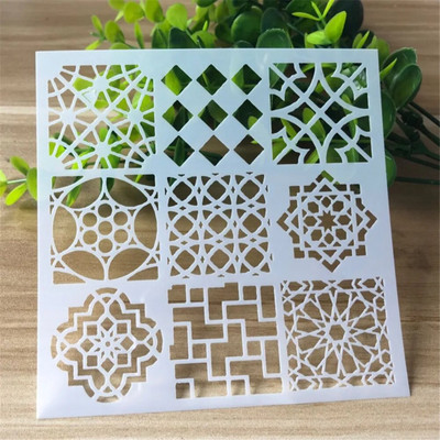 Ziedi tauriņš izgriezuma gleznas veidne albums žurnāls dienasgrāmata rasējums trafarets dekoratīvs gravējums veidne 13*13cm