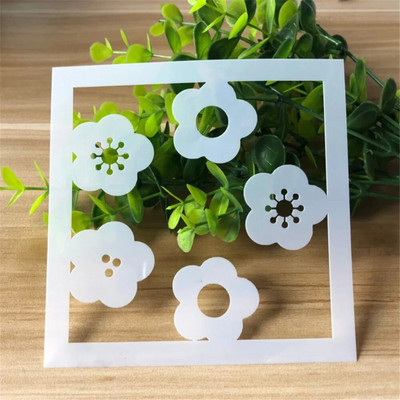 Ziedi tauriņš izgriezuma gleznas veidne albums žurnāls dienasgrāmata rasējums trafarets dekoratīvs gravējums veidne 13*13cm