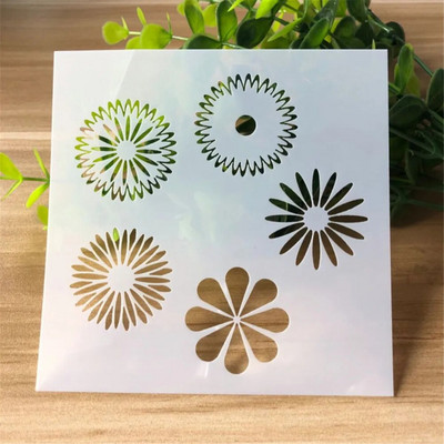 Ziedi tauriņš izgriezuma gleznas veidne albums žurnāls dienasgrāmata rasējums trafarets dekoratīvs gravējums veidne 13*13cm