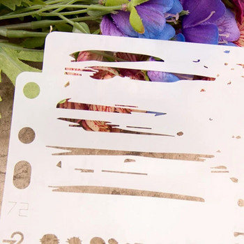 5,1-инчов печат с ръчно мастило Направи си сам шаблони за наслояване рисуване лексикон оцветяване релефен албум шаблон за декоративна картичка