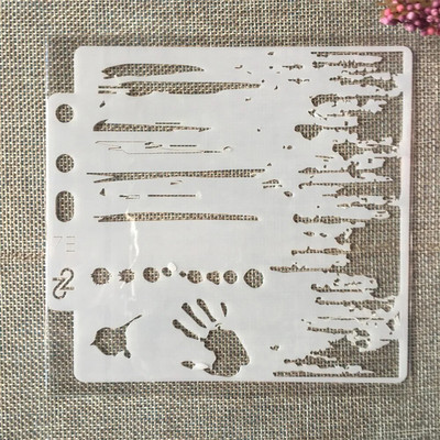 5,1 collas roku tintes druka DIY slāņošanas trafareti gleznošana albuma krāsošana ar reljefu albumu dekoratīvās kartītes veidne