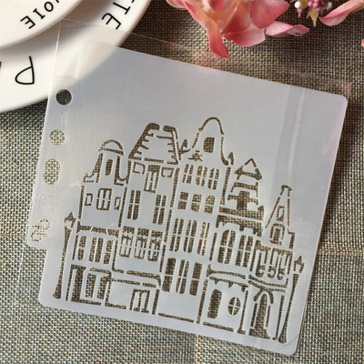 5,1 collas roku tintes druka DIY slāņošanas trafareti gleznošana albuma krāsošana ar reljefu albumu dekoratīvās kartītes veidne