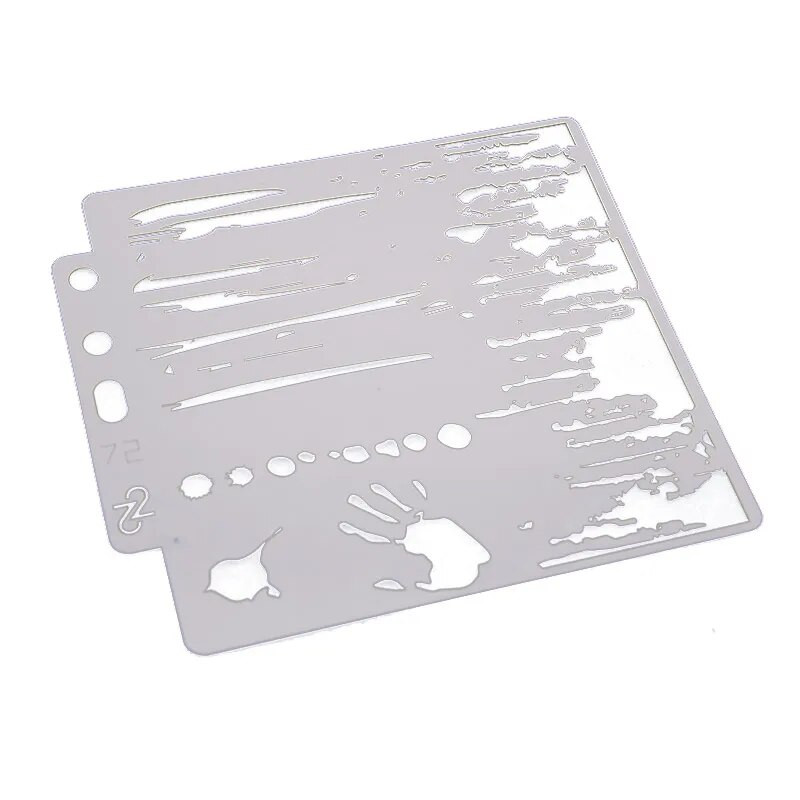 5,1 collas roku tintes druka DIY slāņošanas trafareti gleznošana albuma krāsošana ar reljefu albumu dekoratīvās kartītes veidne