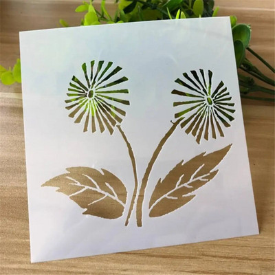 Trafaretas sienoms Amatai Įvairios gėlės Tapyba Scrapbooking Antspaudavimas Trafaretas Bullet Journ Reljefinis popierinis kortelės gėlių šablonas