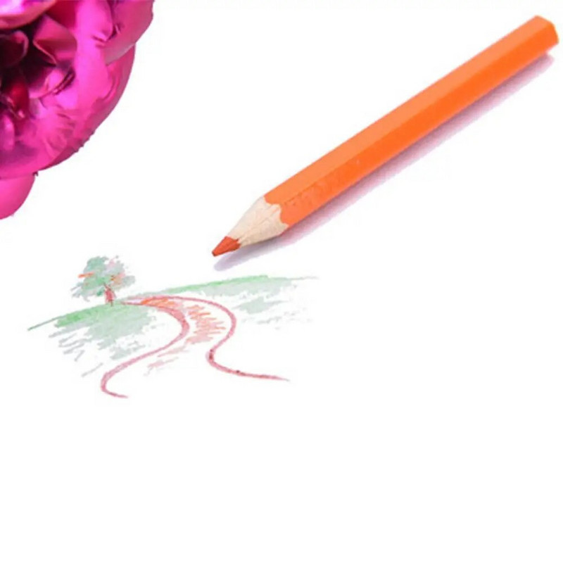 12 krāsu dabīgā koka krāsainie zīmuļi zīmēšanas zīmuļi studentiem bērniem skolas biroja mākslinieka gleznošana skice krāsu zīmulis