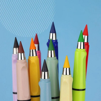 Αντικαταστάσιμη Τεχνολογία 12 χρωμάτων Μύτη μολυβιού χωρίς μελάνι Αξεσουάρ γραφής μολυβιού HB Σκίτσο τέχνης Σχολικά είδη Kawaii