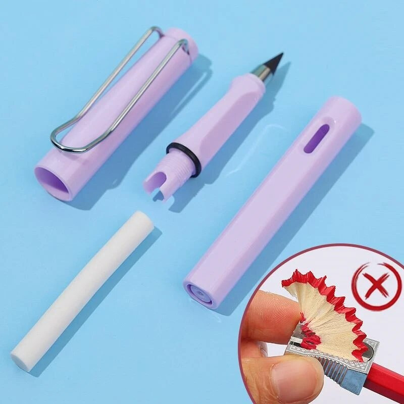 Αντικαταστάσιμη Τεχνολογία 12 χρωμάτων Μύτη μολυβιού χωρίς μελάνι Αξεσουάρ γραφής μολυβιού HB Σκίτσο τέχνης Σχολικά είδη Kawaii