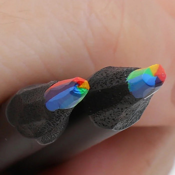 1-12 бр. Creative 7 Color Rainbow Pencils Художествени принадлежности за рисуване Оцветяване Скициране Стационарни дървени многоцветни моливи