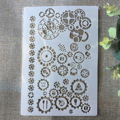 A4 bambusest isetegemise kihistusšabloonid maalimine väljalõigete albumi värvimine reljeefalbumi dekoratiivpaberist kaardimall