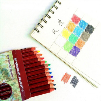 12 Χρώματα Skin Tone Απαλό σετ μολυβιών Πορτραίτο μολύβια μαθητή σκίτσο πινέλα χεριών Ξύλινα χρωματιστά μολύβια