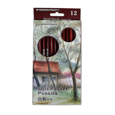 12 krāsas Ādas tonis Mīksts, mīksts zīmuļu komplekts Portreta zīmuļi Studentu skice Roku otas Koka krāsaini zīmuļi