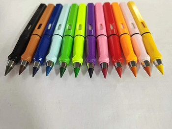 12 бр./компл. цветен вечен молив, който може да се изтрие, магия, замяна на главата, екологично чиста студентска картина, детски подарък, рисунка, различни цветове