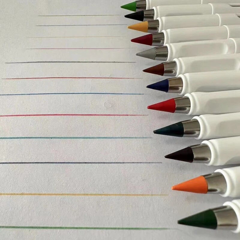 12 τμχ/Σετ Color Eternal Pencil Can Be Wiped Magic Replace Head Φιλικό προς το περιβάλλον Ζωγραφική για παιδιά Δώρο για παιδιά Σχέδιο διάφορα χρώματα