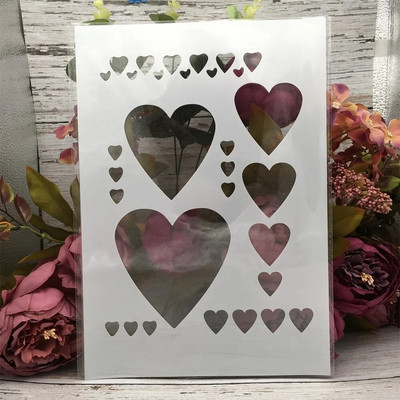 29*21cm Α4 Shine Stars DIY Layering Stencils Wall Painting Scrapbook Coloring ανάγλυφο διακοσμητικό πρότυπο άλμπουμ