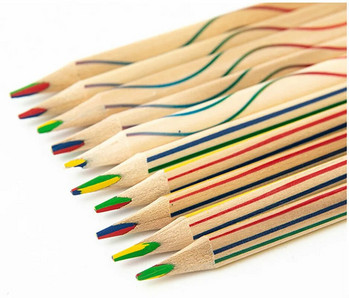 10 τμχ Τέσσερα ξύλινα χρωματιστά μολύβια με τον ίδιο πυρήνα Ζωγραφική Ζωγραφική Secret Garden Σχολικά Είδη τέχνης για Καλλιτέχνη