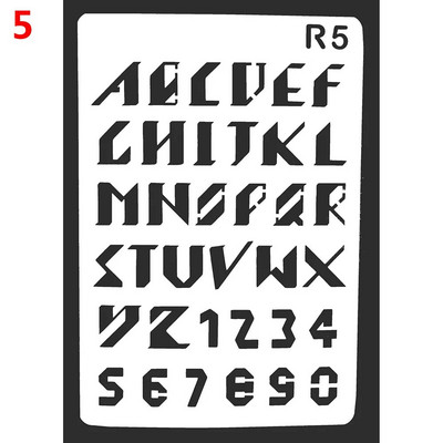 Nauji Tuščiaviduriai Sluoksniavimo Trafaretai Sienų Tapyba Scrapbooking Štampavimas Reljefinis Albumo Dekoras Raidė Abėcėlė Šablonas Maskavimo Purškiklis