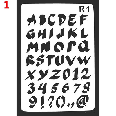 Nauji Tuščiaviduriai Sluoksniavimo Trafaretai Sienų Tapyba Scrapbooking Štampavimas Reljefinis Albumo Dekoras Raidė Abėcėlė Šablonas Maskavimo Purškiklis