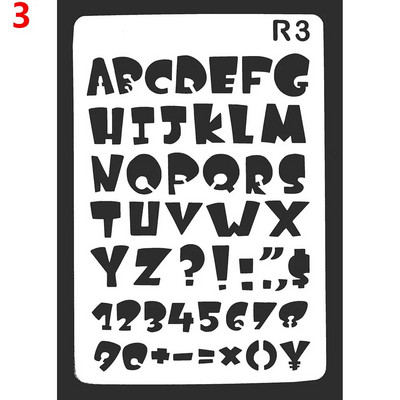 Nauji Tuščiaviduriai Sluoksniavimo Trafaretai Sienų Tapyba Scrapbooking Štampavimas Reljefinis Albumo Dekoras Raidė Abėcėlė Šablonas Maskavimo Purškiklis