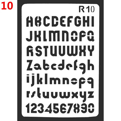 Nauji Tuščiaviduriai Sluoksniavimo Trafaretai Sienų Tapyba Scrapbooking Štampavimas Reljefinis Albumo Dekoras Raidė Abėcėlė Šablonas Maskavimo Purškiklis