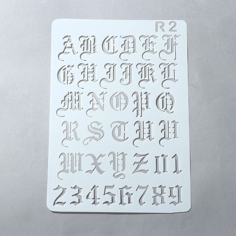 Nauji Tuščiaviduriai Sluoksniavimo Trafaretai Sienų Tapyba Scrapbooking Štampavimas Reljefinis Albumo Dekoras Raidė Abėcėlė Šablonas Maskavimo Purškiklis