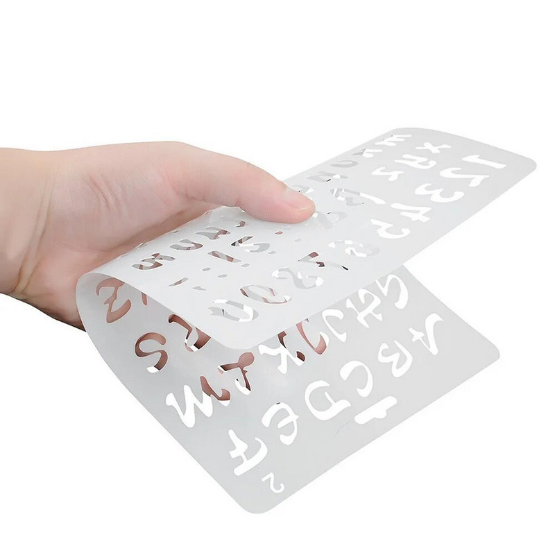 Nauji Tuščiaviduriai Sluoksniavimo Trafaretai Sienų Tapyba Scrapbooking Štampavimas Reljefinis Albumo Dekoras Raidė Abėcėlė Šablonas Maskavimo Purškiklis