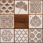 30,5*30,5 cm Șabloane geometrice Mandala DIY Stratificare perete Album de însemnări de colorat Relief Decora Graffiti Șablon de pictură reutilizabil