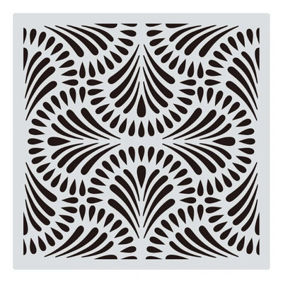 30,5*30,5 cm Șabloane geometrice Mandala DIY Stratificare perete Album de însemnări de colorat Relief Decora Graffiti Șablon de pictură reutilizabil