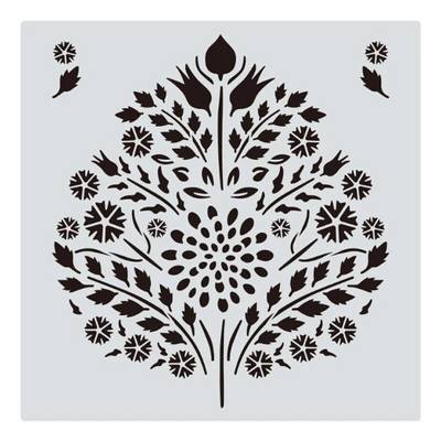 30,5*30,5 cm Șabloane geometrice Mandala DIY Stratificare perete Album de însemnări de colorat Relief Decora Graffiti Șablon de pictură reutilizabil