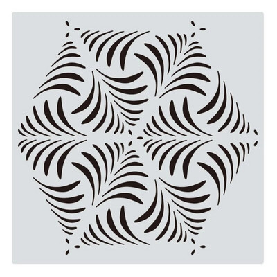 30,5*30,5 cm Șabloane geometrice Mandala DIY Stratificare perete Album de însemnări de colorat Relief Decora Graffiti Șablon de pictură reutilizabil