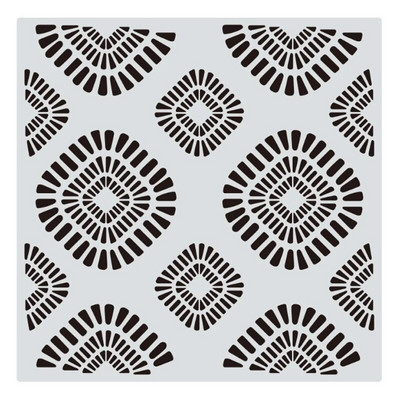 30,5*30,5 cm Șabloane geometrice Mandala DIY Stratificare perete Album de însemnări de colorat Relief Decora Graffiti Șablon de pictură reutilizabil