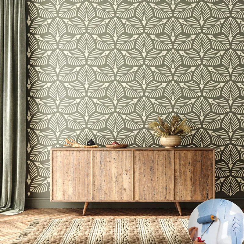 30,5*30,5 cm Șabloane geometrice Mandala DIY Stratificare perete Album de însemnări de colorat Relief Decora Graffiti Șablon de pictură reutilizabil