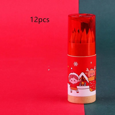 12 spalvų Kalėdų tapybos pieštukų rinkinys Kalėdų Senelis Mergaitė Meškiukas Linksmų Kalėdų dekoras namams Kalėdų papuošalai Vaikams Dovanos Navidad