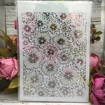 A4 29 cm Rožu ziedu zars, DIY, slāņošanas trafareti, sienu gleznojumi.