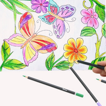 Цветни моливи Bview Art Детски моливи за рисуване в кутия 12/24/36 цвята Супер меки моливи с олово
