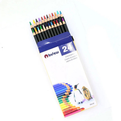 Bview Art krāsu zīmuļi, kastīti bērnu zīmēšanas zīmuļi 24.12.36 krāsas Super mīksti svina zīmuļi