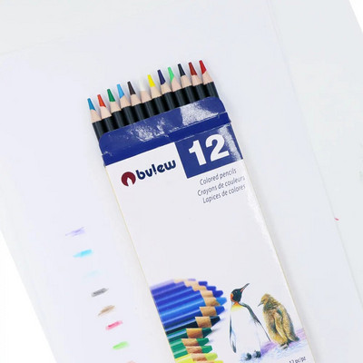 Bview Art krāsu zīmuļi, kastīti bērnu zīmēšanas zīmuļi 24.12.36 krāsas Super mīksti svina zīmuļi