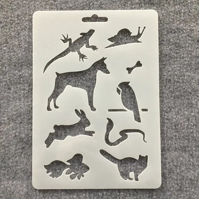 1 tk 17,8 * 12,7 cm Panda Dragon Whale DIY kihistusšabloonid seinamaalimiseks väljalõigete albumi värvimine reljeefalbumi dekoratiivne mall