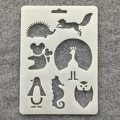 1 tk 17,8 * 12,7 cm Panda Dragon Whale DIY kihistusšabloonid seinamaalimiseks väljalõigete albumi värvimine reljeefalbumi dekoratiivne mall