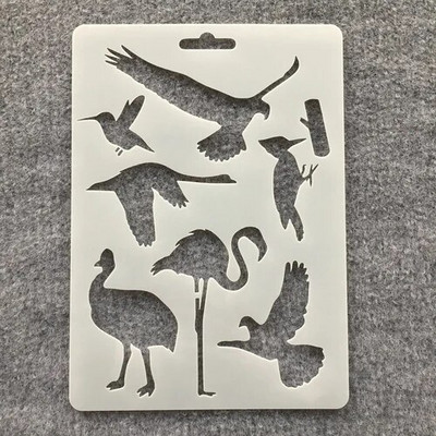 1 tk 17,8 * 12,7 cm Panda Dragon Whale DIY kihistusšabloonid seinamaalimiseks väljalõigete albumi värvimine reljeefalbumi dekoratiivne mall