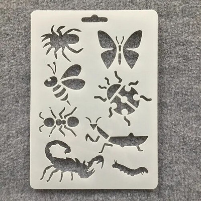 1 tk 17,8 * 12,7 cm Panda Dragon Whale DIY kihistusšabloonid seinamaalimiseks väljalõigete albumi värvimine reljeefalbumi dekoratiivne mall